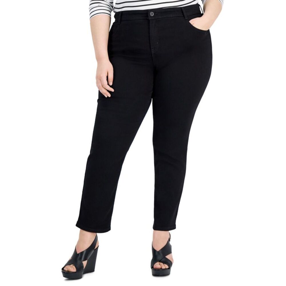 Style & Co Plus Size High Rise Slim Leg Jeans